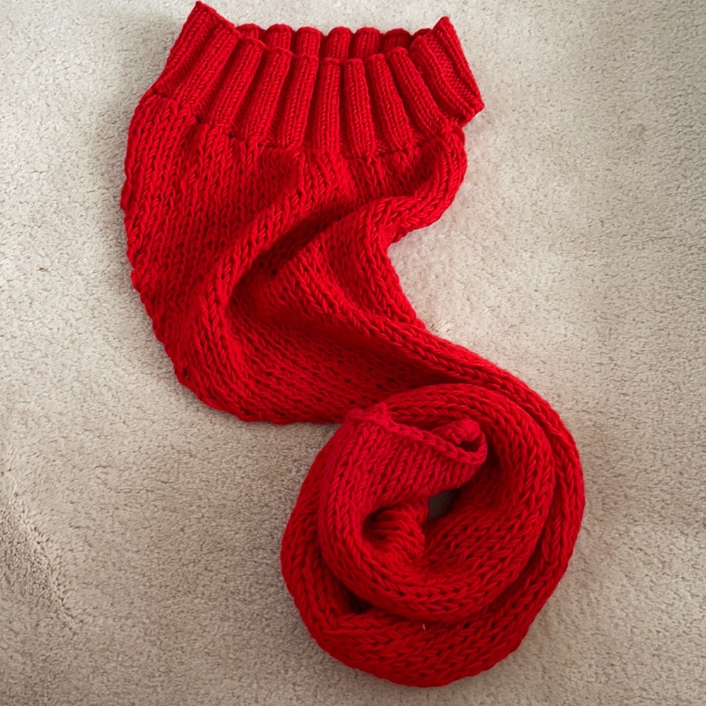 Hand Knitted Turtle Neck Scarf